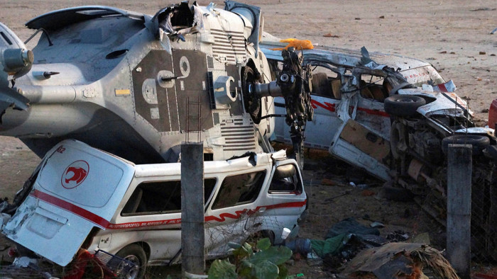 Mexico military chopper kills 14 in landing accident